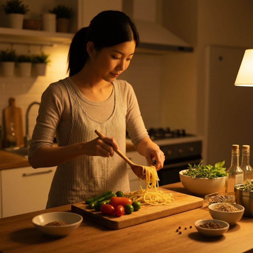 Preparazione cena serale